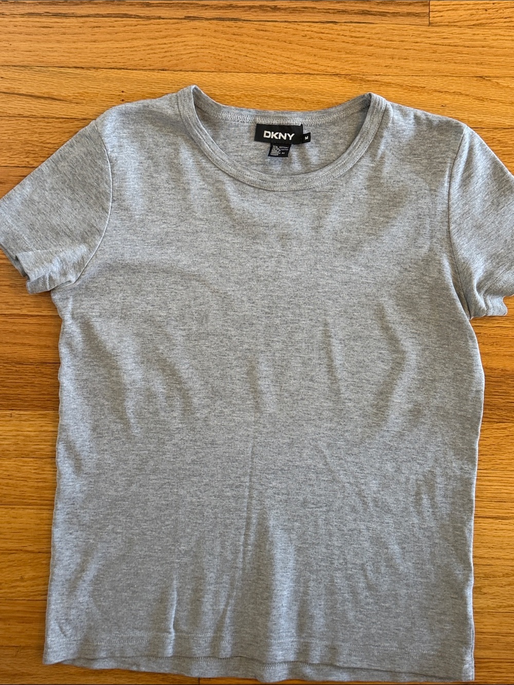 DKNY Light Gray Short Sleeve Crew Tee